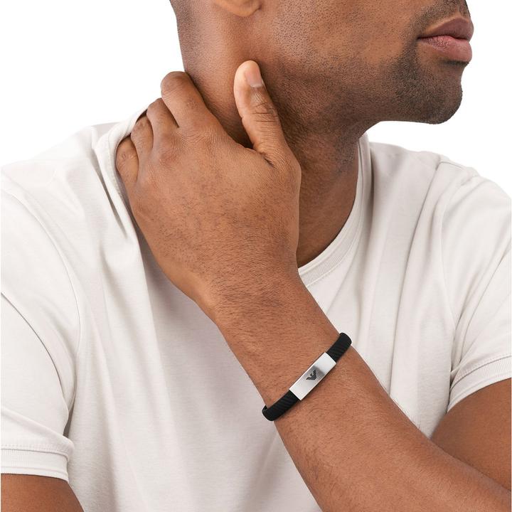 Immagine prodotto Emporio Armani Logo Silicone (19.50 cm, Acciaio inossidabile)