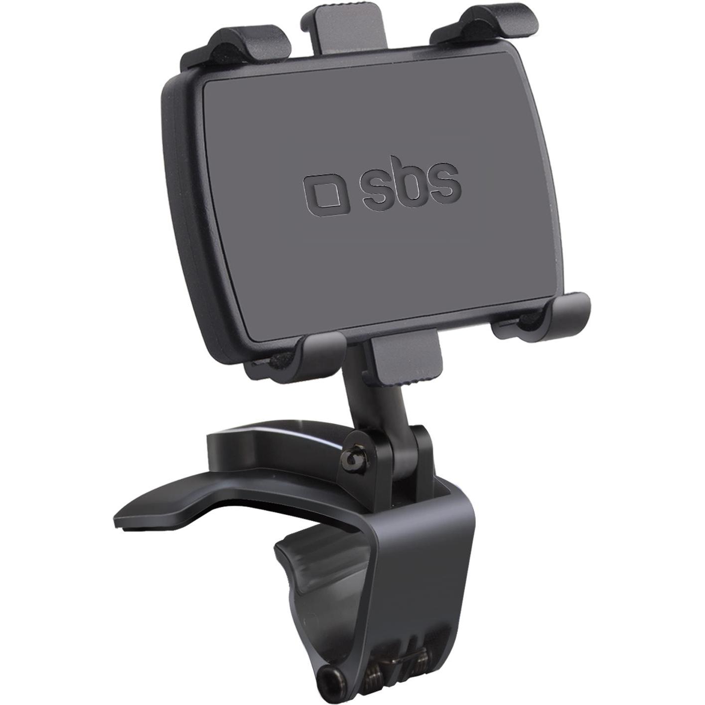 Thumbnail - SBS Schwenkbare Autohalterung mit Clip für Smartphones bis zu 7 Zoll., Smartphone Halterung, Schwarz