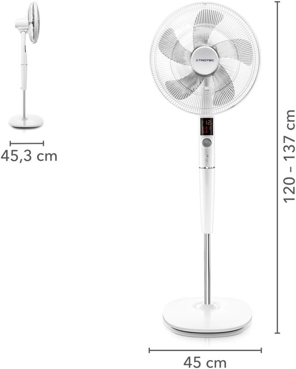 Actual product image Trotec Designer Pedestal Fan TVE 26 S (59 dB)