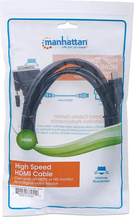 Actual product image Manhattan HDMI (Typ A) — DVI (3 m, DVI, HDMI)