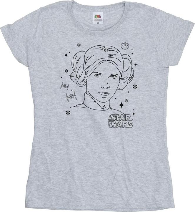 Produktbild Star Wars Episode IV: A New Hope Leia Christmas Sketch TShirt (XL)