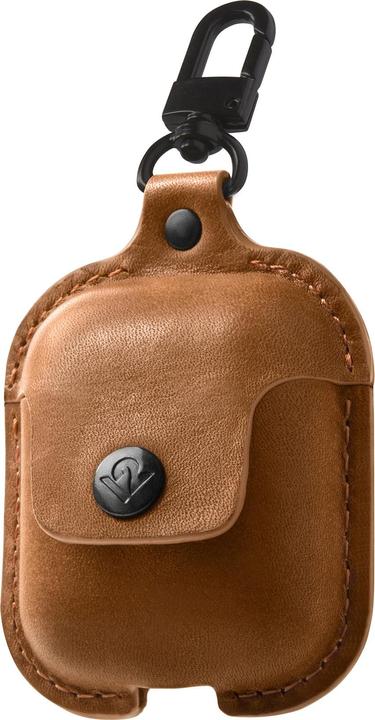 Actual product image TwelveSouth AirSnap Leather Case for AirPods Cognac (Headphone bag)