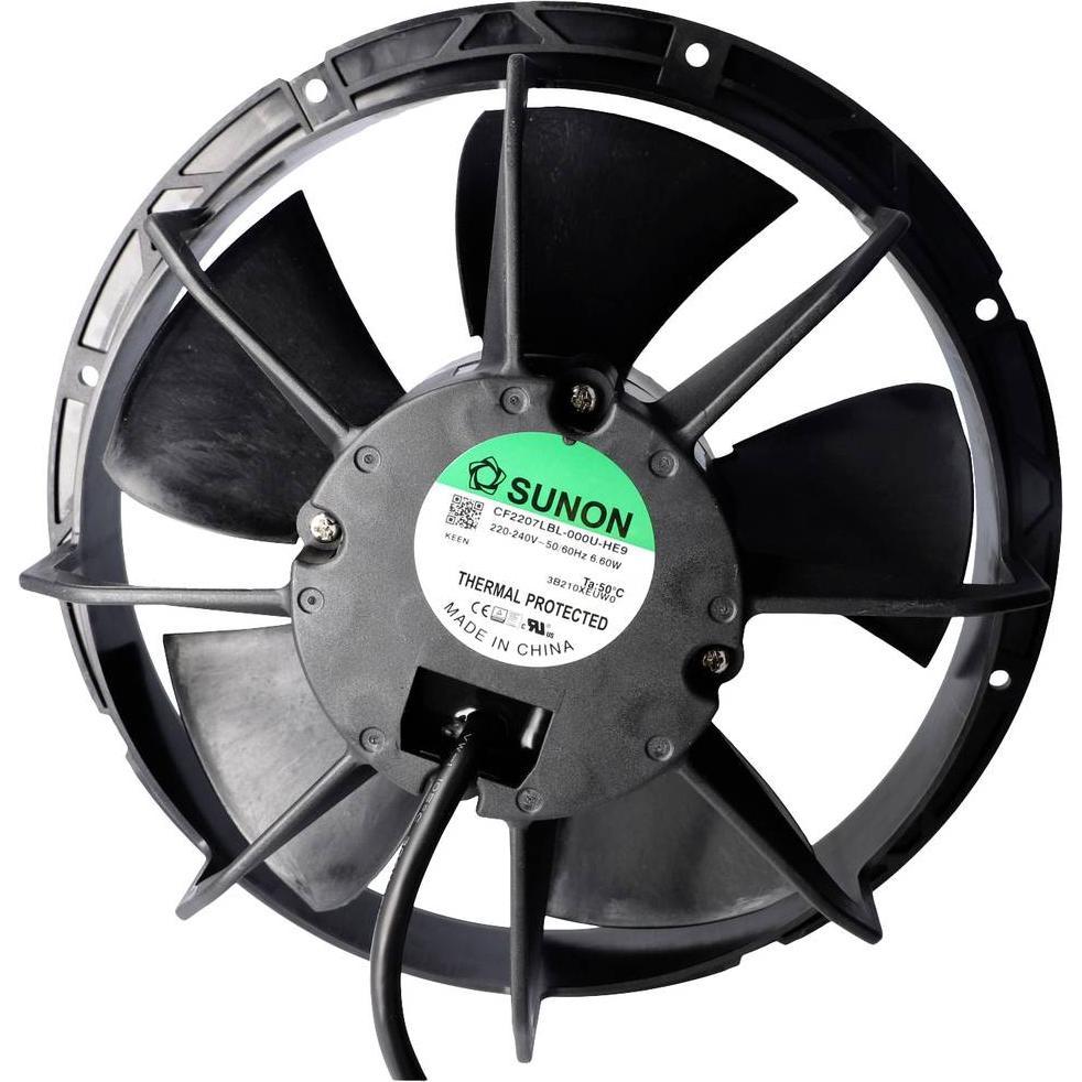 Sunon CF2207LBL-000U-HE9 Axiallüfter 230 V/AC 315.93 m³/h (B x H) 200.6 mm x 77. (200.60 mm), Ventola PC, Nero