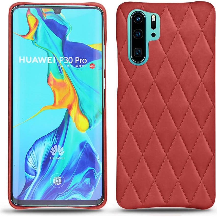 Noreve Lederschutzhülle (Huawei P30 Pro), Smartphone Hülle, Rot