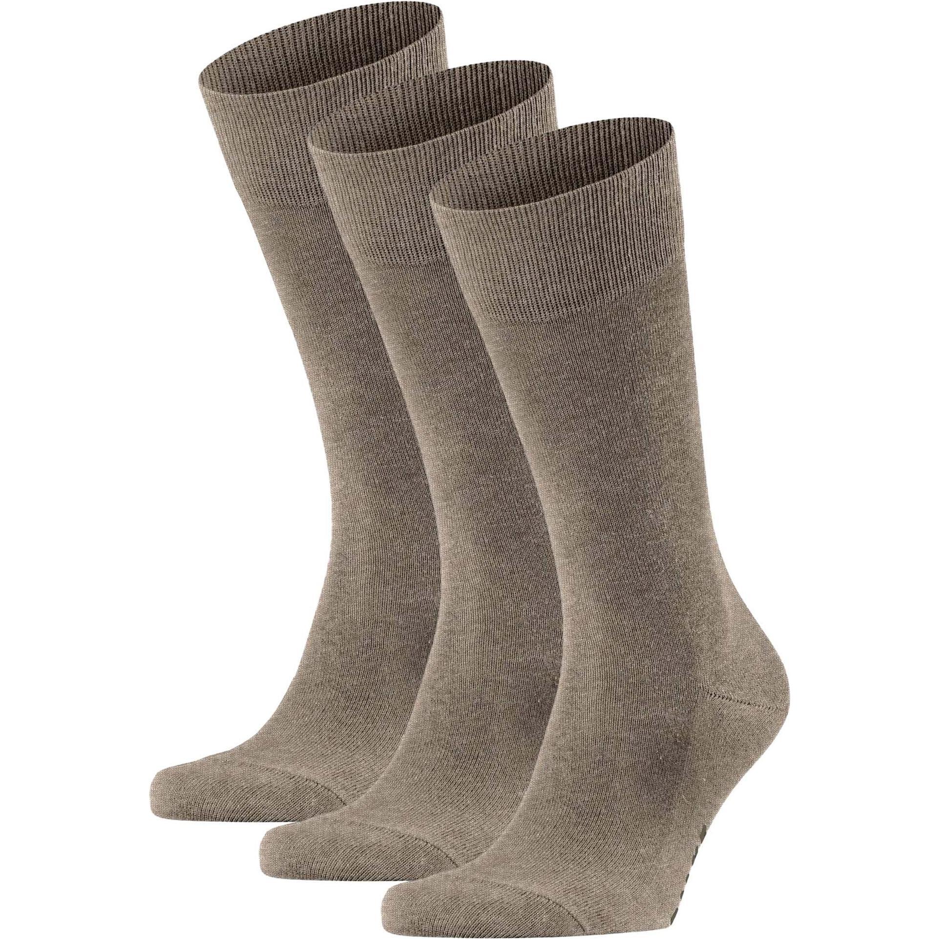 Falke, Herren, Socken, Family SO, Braun, (3er Pack, 39 - 42)