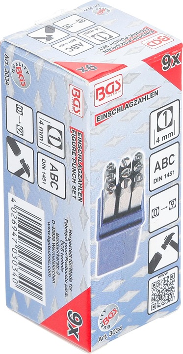 Image du produit BGS Chiffres à frapper 4 mm