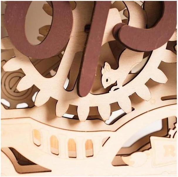 Actual product image Robotime Bausatz Open Closed Schild, Modell Art: Dekoration