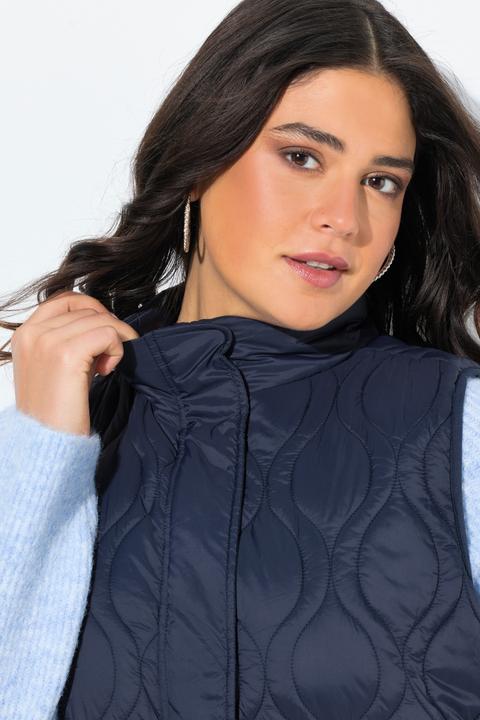 Produktbild Ulla Popken HYPRAR Steppweste, A-Linie, 2-Wege-Zipper, recycelt (46, 48)