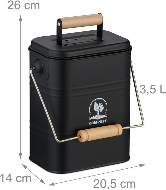 Produktbild Relaxdays Küchen-Komposteimer (3.50 l)