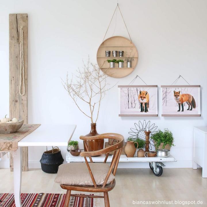 Immagine prodotto Trenddeko Volpe nella neve - 2 pezzi (30 x 24 cm)