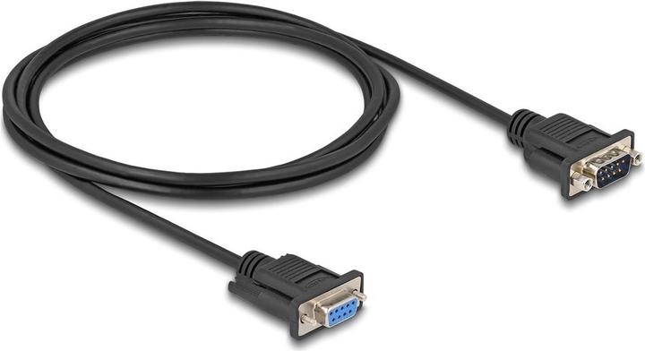 Productafbeelding Delock Seriële kabel RS-232 D-Sub9 stekker naar contactdoos met smal (1 m)