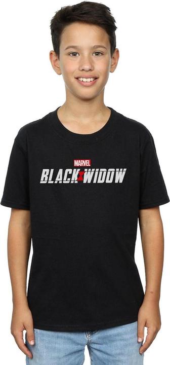 Image du produit - T-shirt BLACK WIDOW MOVIE LOGO - Garçon (152, 158)