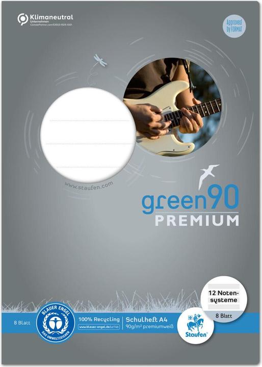 Magni Quaderno verde90 Premium A4 pentagrammi 8 fogli (A4, Rigatura speciale, Copertina morbida)