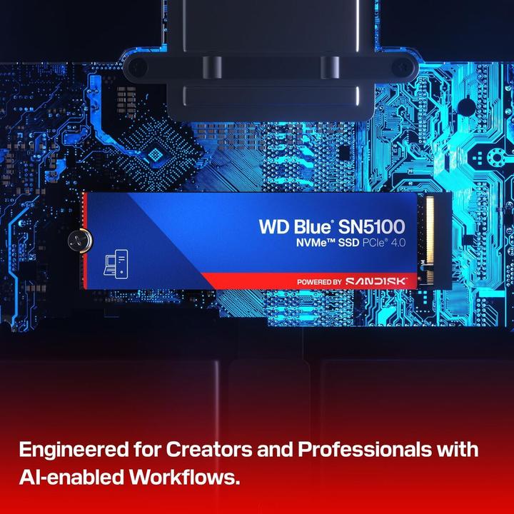 Produktbild WD Blue SN5100 powered by SANDISK (4000 GB, M.2, M.2 2280)