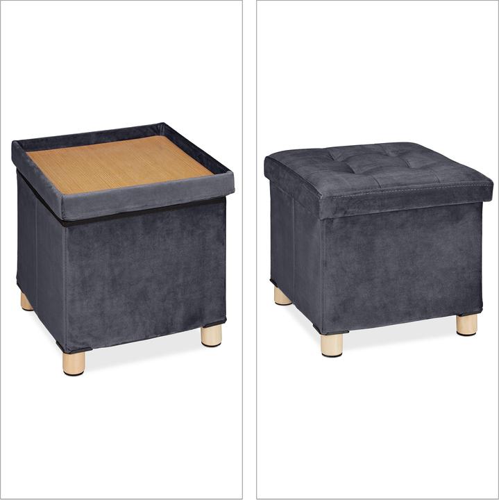 Produktbild Relaxdays Samthocker