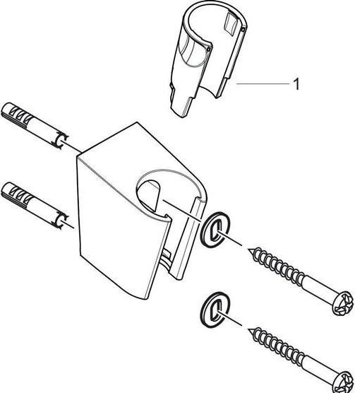 Produktbild hansgrohe Duschkopfhalterung Porter S