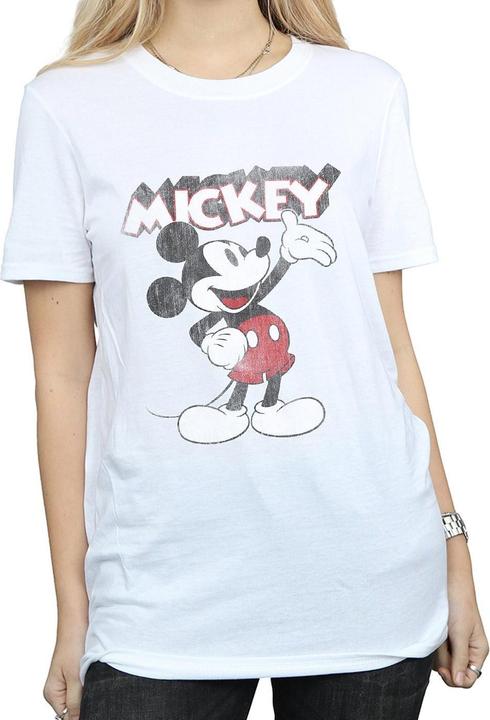 Actual product image Disney Womens/Ladies Presents Mickey Mouse Cotton Boyfriend T-Shirt (S)