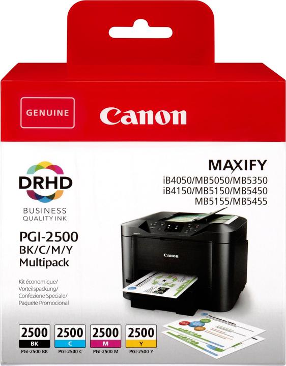 Produktbild Canon PGI-2500 Multipack (BK, C, M, Y, BK, C, M, Y, BK, C, M, Y, BK, C, M, Y)