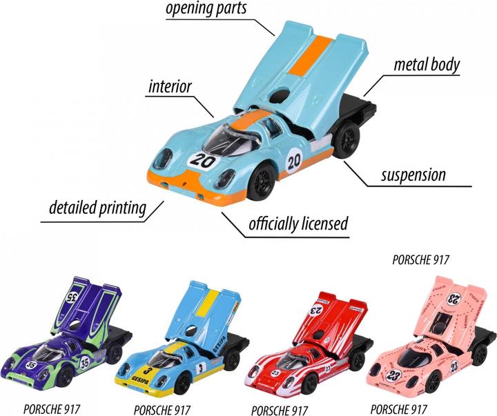 Produktbild Majorette Porsche 917 Giftpack