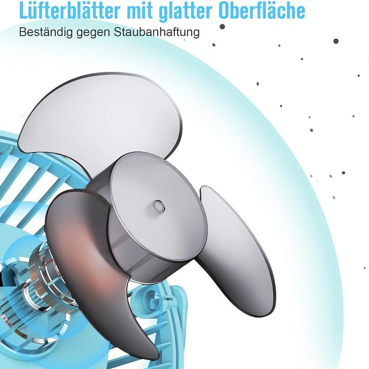 Actual product image Honyin Mini Ventilator mit Clip (40 dB)