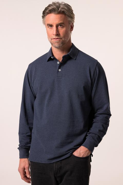 Produktbild Boston Park Langarm-Poloshirt, Melange-Piqué, bis 84/86 (58)