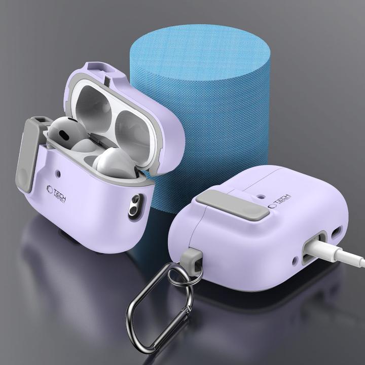 Produktbild Tech-Protect SLIM HOOK Apple AIRPODS PRO 1 / 2 LAVENDER (Kopfhörer Tasche)