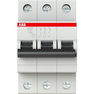 Thumbnail - ABB, Schutzschalter, MINI CIRCUIT BREAKER SH203-C25A 3P 6KA