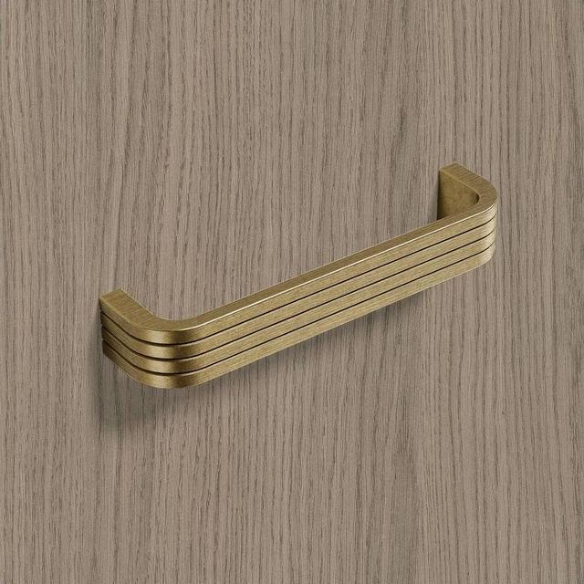 Produktbild Hettich Griff Pomezia Messing Optik antik 128 mm