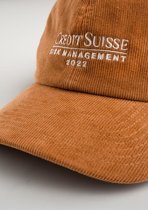 Image du produit Plakativ «Credit Suisse Risk Management» Corduroy Cap Camel
