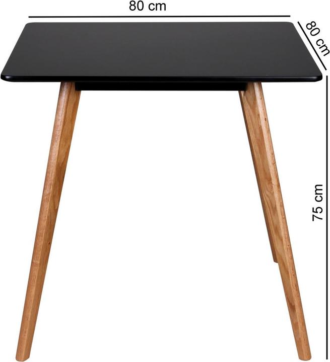 Actual product image Wohnling Dining table (80 x 80 x 75 cm)