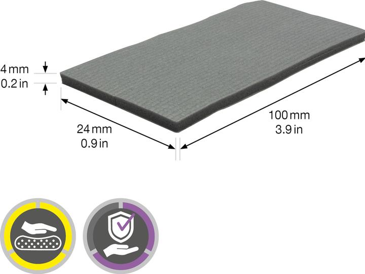 Image du produit Amortisseur de vibrations Soft Pad 100x24 mm 4 pcs.