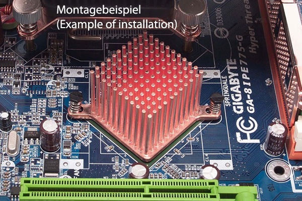 Actual product image Enzotech CNB-S1 Northbridge Cooler