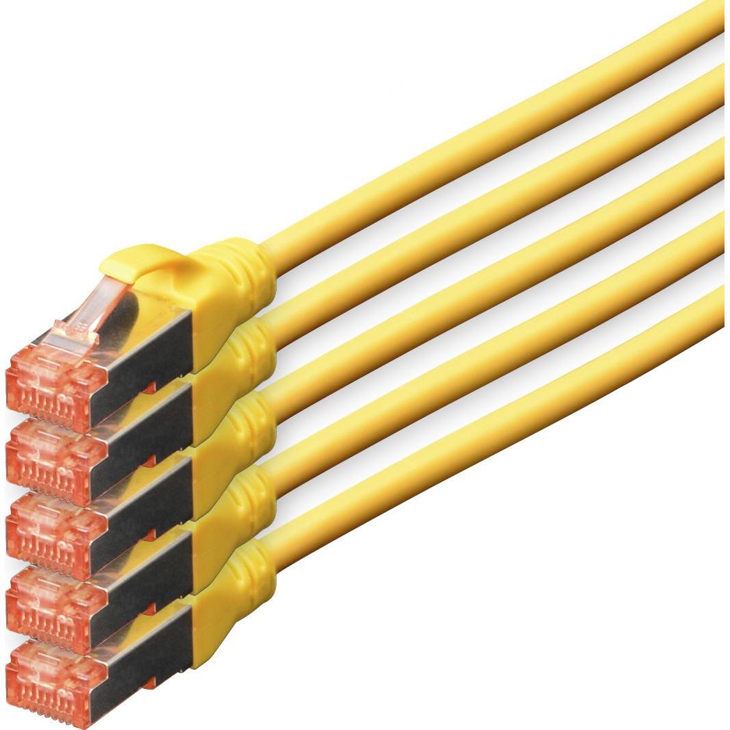 Digitus CAT5e S-FTP Patchk.,10m,Gelb (S/FTP, CAT6, 10 m), Netzwerkkabel