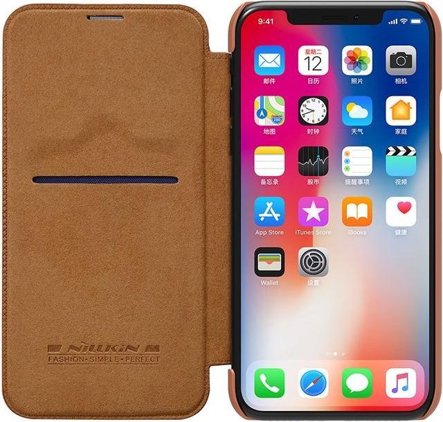 Actual product image Nillkin Qin Series (Apple iPhone X)