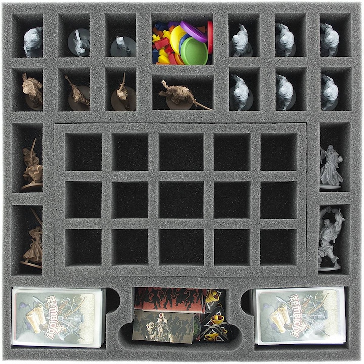 Actual product image Feldherr TRA63 - Transporter with 2 LBBG storage boxes for Zombicide Black Plague Kickstarter Knight
