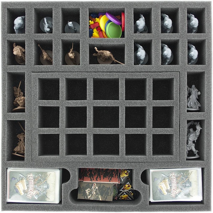 Produktbild Feldherr TRA63 - Transporter mit 2 LBBG Lagerboxen für Zombicide Black Plague Kickstarter Knight