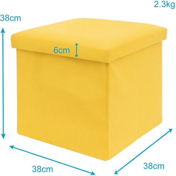 Actual product image Intirilife Foldable stool with storage space