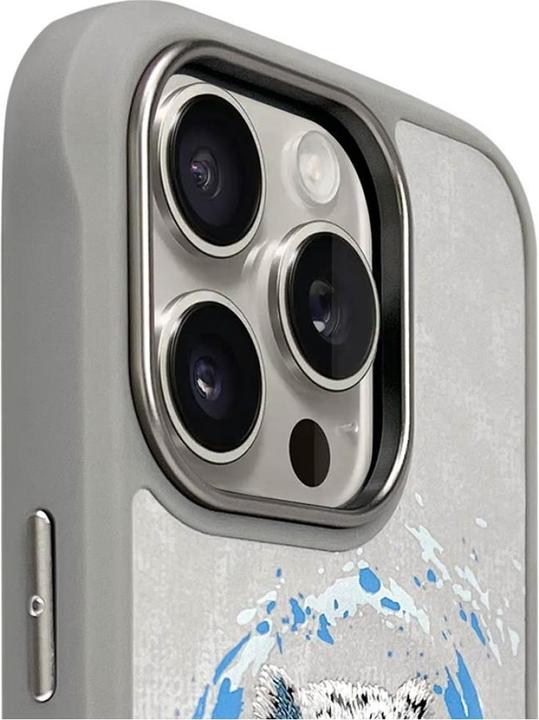 Actual product image Hurtel Nimmy Panther MagSafe case for iPhone 16 Pro Max light grey (Apple iPhone 16 Pro Max)