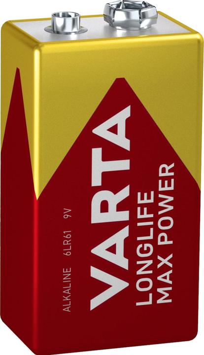 Produktbild Varta Longlife Max Power (1 Stk., 9V Block, 640 mAh)