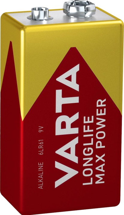 Actual product image Varta Longlife Max Power (1 pcs., 9V Block, 640 mAh)