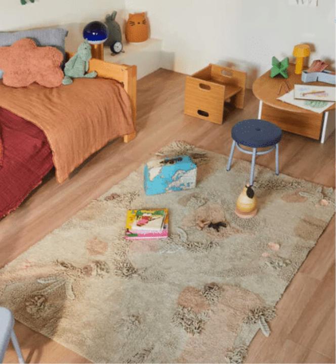 Produktbild Lorena Canals Rug Round Dot Chestnut (Ø 140 cm)