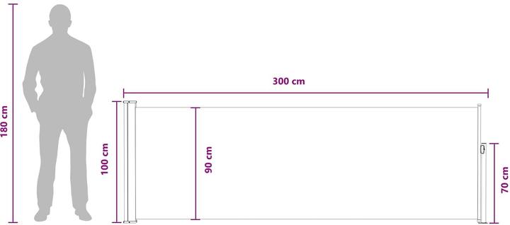 Actual product image vidaXL Einziehbare Markise