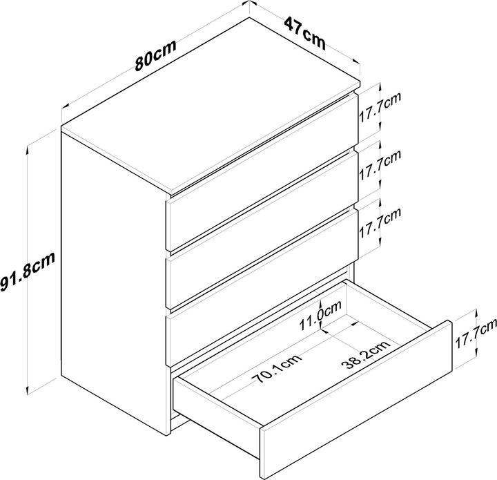 Image du produit Skye Decor BE105 (80 x 47 x 91.80 cm)