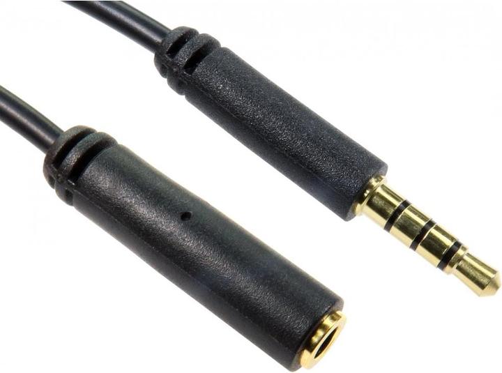 Image du produit Cables Direct CDL 2m 3.5mm TRRS M-F Ext (2 m, Câble AUX)