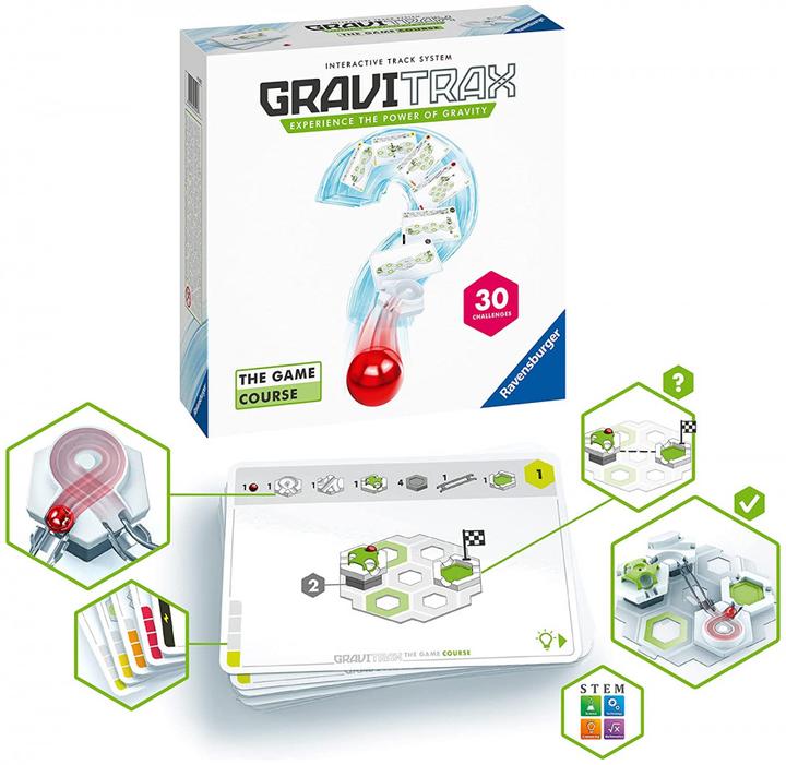 Produktbild Ravensburger GraviTrax The Game Course (Bulgarisch, Dänisch, Deutsch, Englisch, Estnisch, Finnisch, Französisch, Griechisch, Isländisch, Italienisch, Japanisch, Lettisch, Litauisch, Niederländisch, Norwegisch, Polnisch, Portugiesisch, Rumänisch, Russisch, Schwedisch, Slowakisch, Spanisch, Tschechisch, Türkisch, Ungarisch)