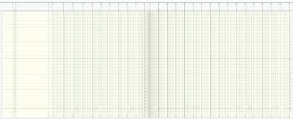 Produktbild König EBHARDT Spaltenbuch 348 x 297 mm, 26 Spalten 40 Blatt, Kartonheft, mit Kopfleiste (861176...