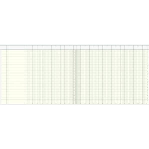Thumbnail - König, Heft + Block, EBHARDT Spaltenbuch 348 x 297 mm, 26 Spalten 40 Blatt, Kartonheft, mit Kopfleiste (861176...