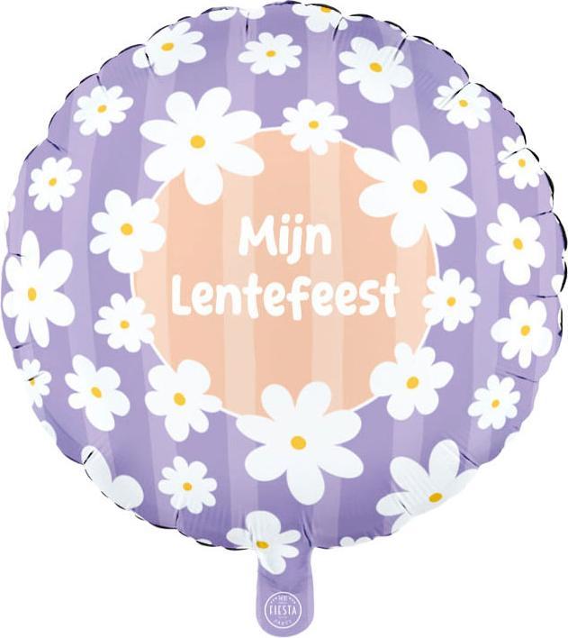 Produktbild Globos Europe Folienballon, 45 cm Durchmesser, rund, Gänseblümchen, Meine Frühlingsfeier