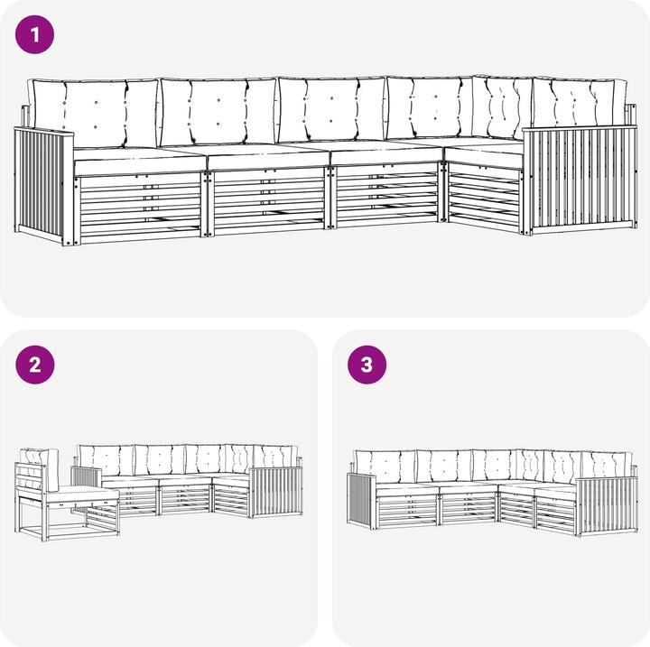 Produktbild vidaXL Outdoor-Sofa