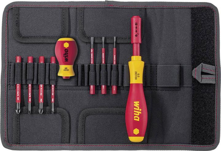 Produktbild Wiha Set slimVario (Phillipps-Kreuzschlitz (PH), Pozidriv-Kreuzschlitz (PZ), Schlitzschrauben)
